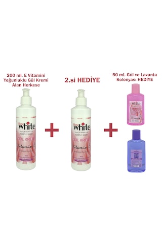Hediyeli Ürün 200 Ml. E Vitamini Yoğunluklu Gül Kremi Alan Herkese