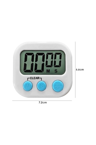 Dijital Ekran Alarmlı Mıknatıslı Mutfak Fırın Zamanlayıcı Timer
