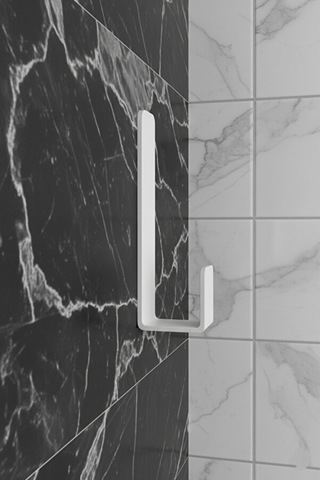 5 Li Metal Askı Seti Duvar Tipi Mini Askılık, Kapı/banyo/mutfak Askısı Beyaz Siyah