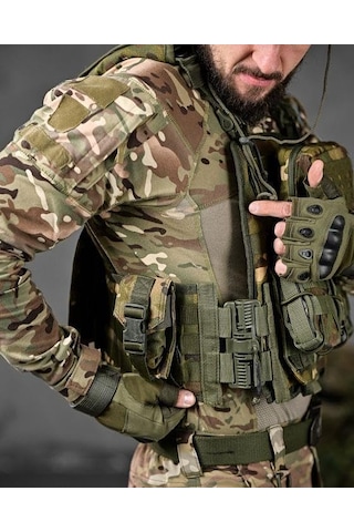 Single Sword Single Sword Ekonomik Pratik Hücum Yeleği, Multicam Çok Renkli