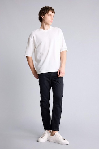 Defacto %100 Pamuk 90s Slim Fit Dar Kalıp Yüksek Bel Dar Paça Jean Pantolon D8587ax25aunm40 Siyah