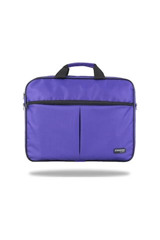 Classone Wtx303 Wtxpro Serisi 15.6 İnch Su Geçirmez Kumaş Apple Uyumlu MacBook , Laptop , Notebook El Çantası- Mor
