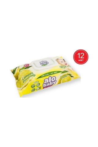 Alo Baby Petek Dokulu Limon Ferahlığı Islak Mendil 12 X 90'Lı