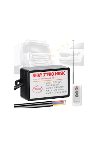 Konesam Araba Klakson Kontrol Cihazı, 10 Farklı Ses Efekti Seçeneği, Ses Seviyesi Ayarlama, Uzaktan Kumanda İle, 12-24v Uyumlu Pil Dahil