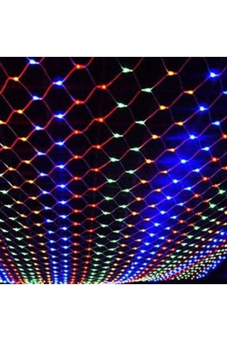 Gajeena Dış Mekan Su Geçirmez Renkli Aydınlatma 220v Av Ağı Işığı Noel Düğün Parti Dekorasyonu 1.5m X 1.5m Diğer