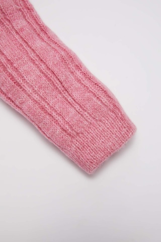 DeFacto Kız Bebek Bisiklet Yaka Triko Pembe Kazak C8314A524WNBR105