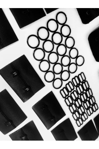 Sweet Night Sütyen Kopçası, 10 Adet + 20 Halka Ve Ayarlaıcı 214021866