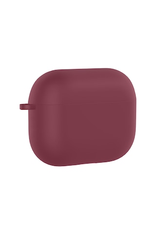 Apple AirPods Uyumlu Pro 3 Zore Standart Silikon Kılıf Koyu Mor