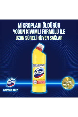 Domestos Yoğun Kıvamlı Çamaşır Suyu Limon Ferahlığı 6 x 750 ML
