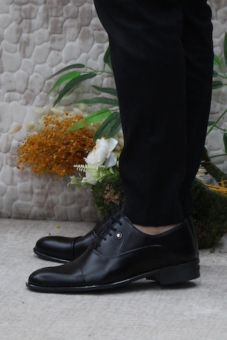 Pierre Cardin 70pc20 Siyah Açma Damat Ayakkabısı Takım Ayakkabısı Erkek Klasik Ayakkabı 001