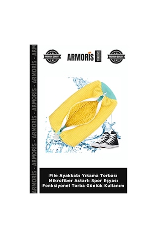 File Ayakkabı Yıkama Torbası Mikrofiber Astarlı Spor Eşyası Fonksiyonel Torba Günlük Kullanım Diğer
