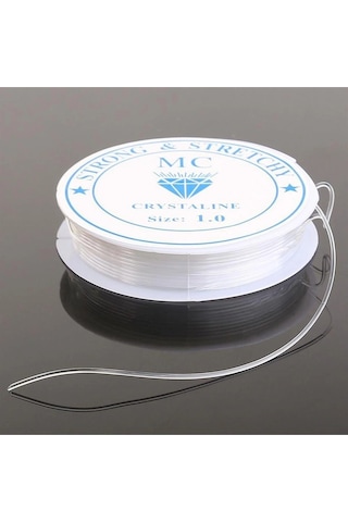 Esnek Misina Lastik İp 0,8 Mm Şeffaf 15 Metre