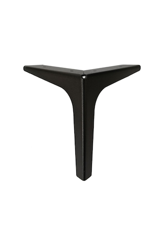 15 Cm Elegance Lüks Metal Mobilya Koltuk Baza Ayağı Siyah 4 Adet Siyah