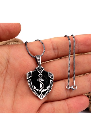 Deniz Çapası Model 925 Ayar Gümüş Kolye