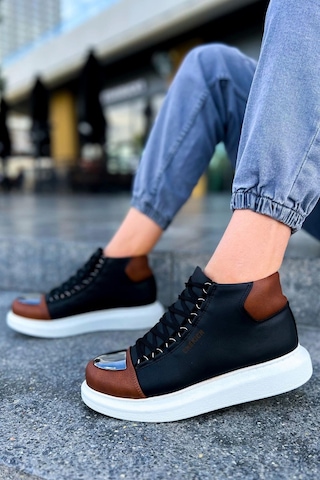 Saklımoda Ch267 Gbt Roma Mirror Erkek Bot Sıyah/taba Çok Renkli