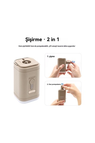 Supermarket1 Kamp İçin Kullanışlı Şişirme Pompası - Yüksek Güçlü Ve Kompakt