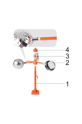 Ximistore9 Dışarıda Kullanıma Uygun Yansıtıcı Kuş Kovucu - Rüzgarla Döner, Manyetik Tabanlı, Bahçe/çiftlik Kuş Engeli Turuncu, Metal-plastik