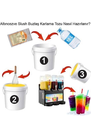 Altıncezve Ice Slush Karlı Buzlu Karlama Tozu Çilek 10 x 1250 G