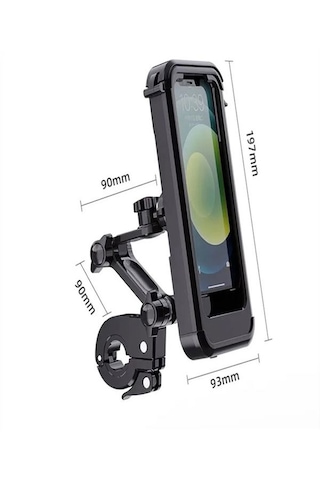 Ds0mt3 Motosiklet Ve Bisiklet Telefon Tutucu Waterproof Su Geçir
