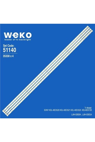 Sony Kdl-40ex520 40'' 4 Adet Tv Led Bar Tvnizin İçindeki Led Barla Aynısı Olduğunu Görmeden Almayınız. Led Bar Ürünlerinde Paket Açıldığında İade Kabul Edilmemektedir.