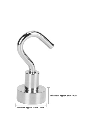 Tenfowee 5 Adet E12 Tipi N35 Manyetik Duvar Kanca - Ev Ve Ofis İçin 3.5 Kg Yük Taşıma Kapasitesi, Dayanıklı Ve Korozyona Dayanıklı