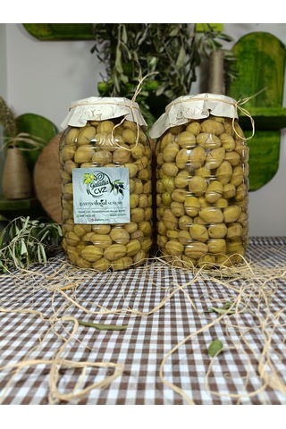 Aydın Yöresi Domat Cinsi Sofralık Tatlandırılmış Kırma Yeşil Zeytin 4 Kg