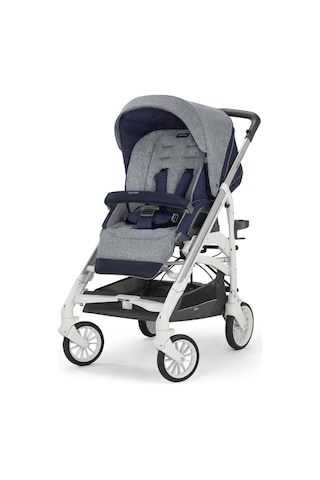 Inglesina Trilogy Tek El Tek Hamle ile Katlanıp Açılan Çift Yön Bebek Arabası - Antigua Blue