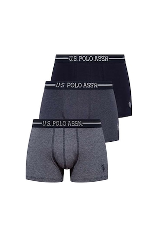 U.S. Polo Assn. U.s Polo Assn. 80306 Erkek 3 Lü Boxer-lacivert Lacivert