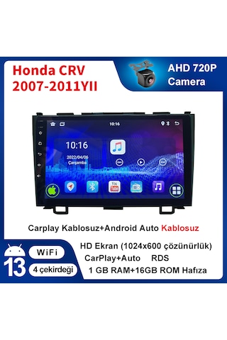 Honda Crv 2007-2011yıl 1gb Ram 16g Rom Multimedya