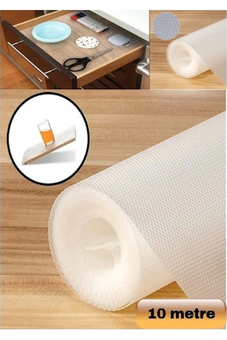 45 Cm X 10 Metre Kaymaz Dolap Içi Çekmece Raf Örtüsü Kaydırmaz Raf Örtüsü Çok Renkli