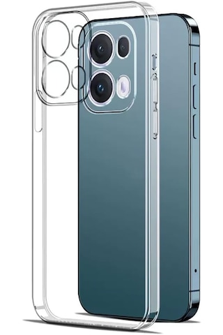 Oppo A6 Pro Kılıf Kamera Korumalı Darbe Emici Korumalı Pürüzsüz Esnek Şeffaf Silikon Şeffaf