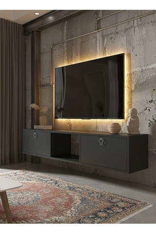 Resital Tv Ünitesi S1832-4 Antrasit Antrasit