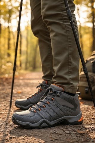 Enoch Erkek Füme Turuncu Su Geçirmez Outdoor Trekking Ve Doğa Yürüyüş Botu Turuncu
