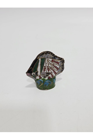 Antika Cloisonne Minyatür Balık 5,2x4,7cm 144