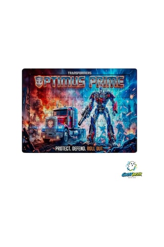 Ghostbastır Design Transformers Optimus Prime 99 Parça Ayaklı Puzzle Dekoratif Çocuk Yapbozu 0210