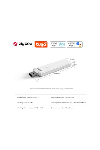 Tuya Uyumlu Usb Zigbee + Bluetooth Gateway