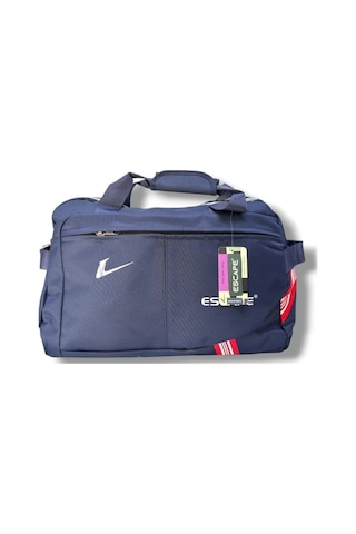 Escape 112-25 Polyester Kareli Kumaş Seyahat Çantası Lacivert