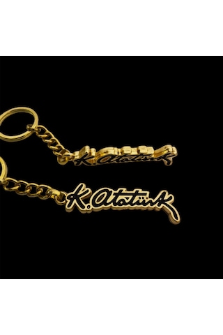 Yörük Tasarım Atatürk Gold Anahtarlık