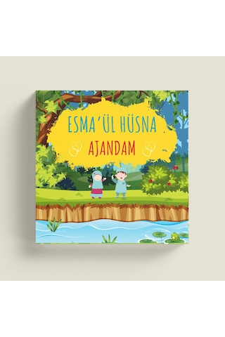 Okul Öncesi İçin Esmaül Hüsna Ajandam Çok Renkli