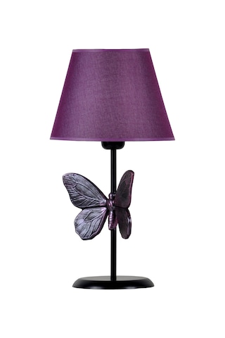 Qdec Modern Dizayn Kelebek Abajur Mor Mor