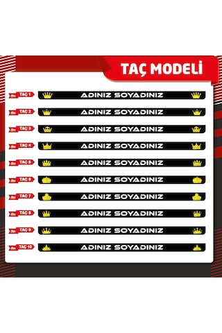 Taç Plakalık, 2 Adet Premium Uv Baskı, Plakalıkhane