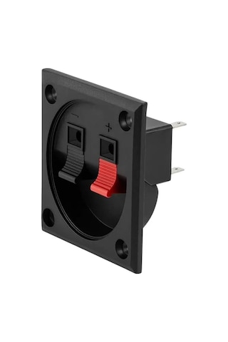 Ic-249a İkili Kare Hoparlör Terminali Soketi Yaylı Tip 2'li 55x55mm