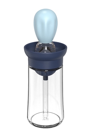 Hfambition Mutfak Silikon Yağlım Dolabı, Ev Fırınlama, Dışarıda Barbekü İçin Miktar Ayarlı Fırça, Mavi Paket Çok Renkli