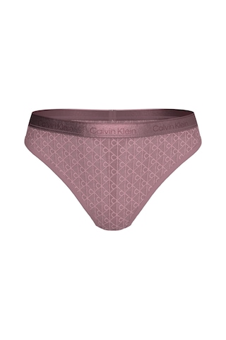 Calvin Klein Kadın Logo Detaylı Pembe Tanga-14671