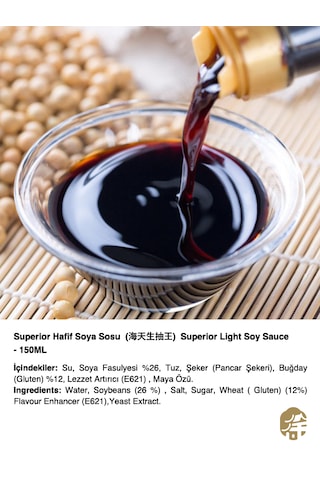 Haday Superior Açık Renkli Soya Sosu Superior Light Soy Sauce 150 ML
