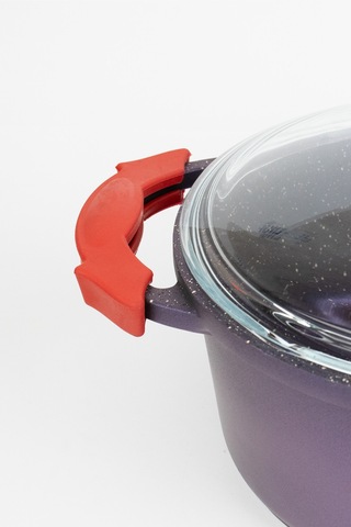 Masterchef Aluminyum Döküm Derin Tencere 22 Cm Mor