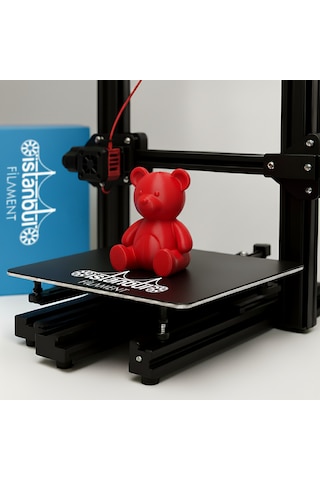 İstanbul Filament 3d Baskı Pla Filament Kırmızı Renk 1 Kg Ø 1,75mm 0,05 Mm Bambu Lab Uyumlu 1.75mm