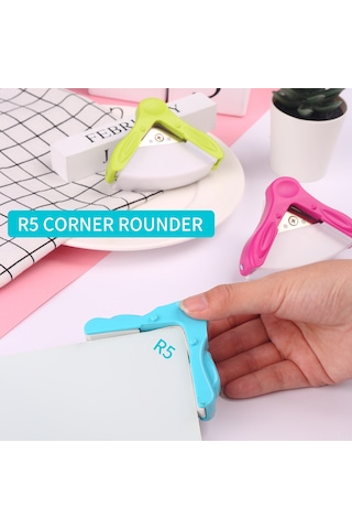 Xindoker Mini Taşınabilir Pvc Köşe Yuvarlatma Aleti - 5mm Yarıçap, Mavi Veya Yeşil Seçenekli