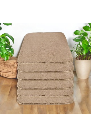 My Evilla Kaymaz Sandalye Minderi 6'lı 40x40 Vizon Vizon