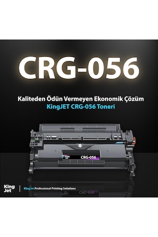 Kingjet Canon Uyumlu Mf553 Standart Kapasiteli 4'lü Paket Uyumlu Toner Çipli Crg-056